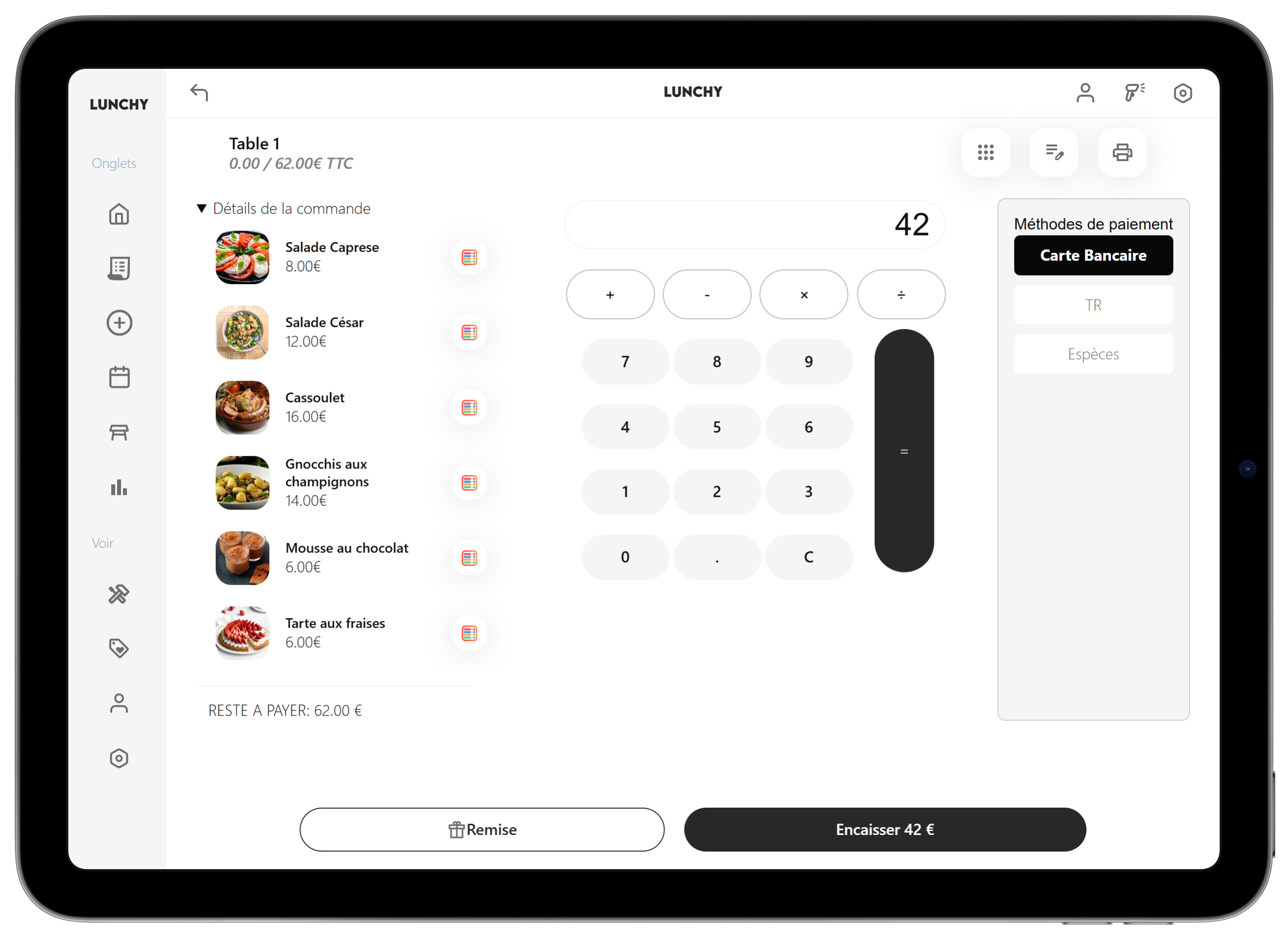 Multilingual menu